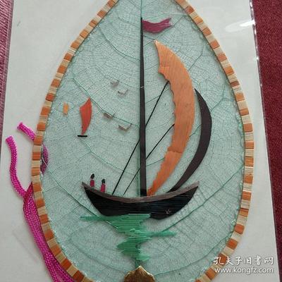 葉脈+麥秸畫藝術書簽(七八十年代出口創匯產品)